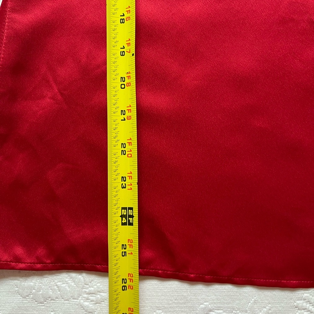 NEW New York & Company Red BabyDoll Empire Waist Sequin Embroidered Top 14 - Picture 6 of 8